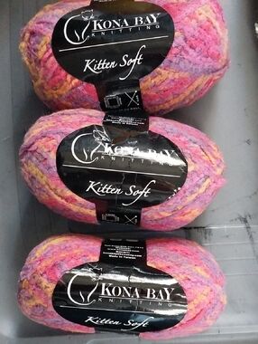 Kitten Soft Multicolor Yarn - Pink, Purple & Yellow